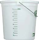 ENCORE 20325 CLEARVUE  RINGFREE PAIL WITH GRADUATIONS SIZE:10 QUARTS